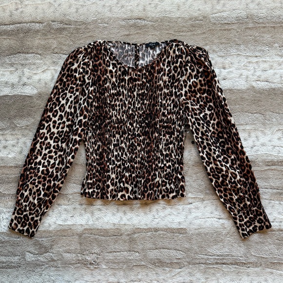 NWOT Rails Tabi Print Smocked Peplum Top Color Nala Size XS - Picture 6 of 16